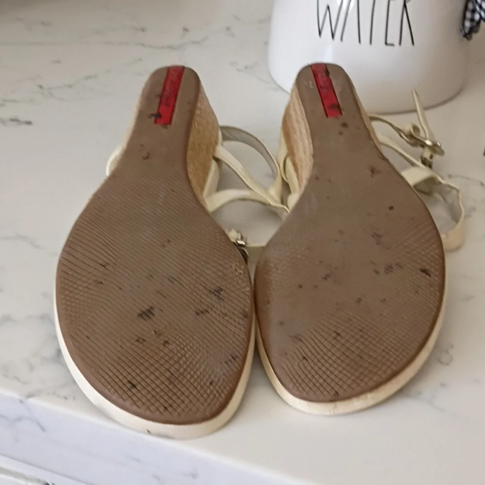 PRADA ESPADRILLES WEDGES SANDALS - Picture 9 of 10